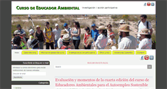 Desktop Screenshot of cursoeducadorambiental.org