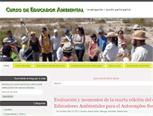 Tablet Screenshot of cursoeducadorambiental.org